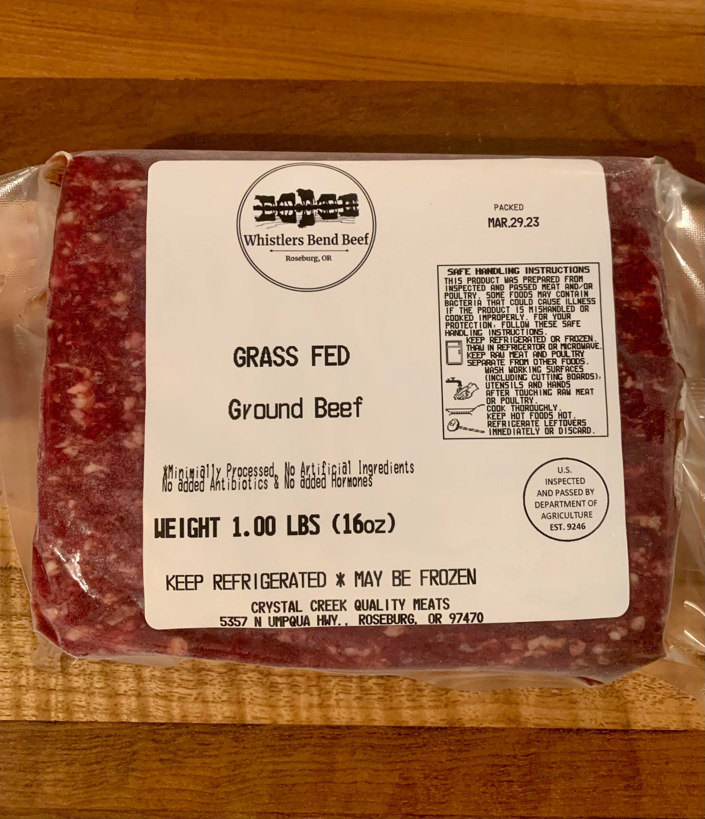 Natural Ground Beef - 8 lbs Shipped